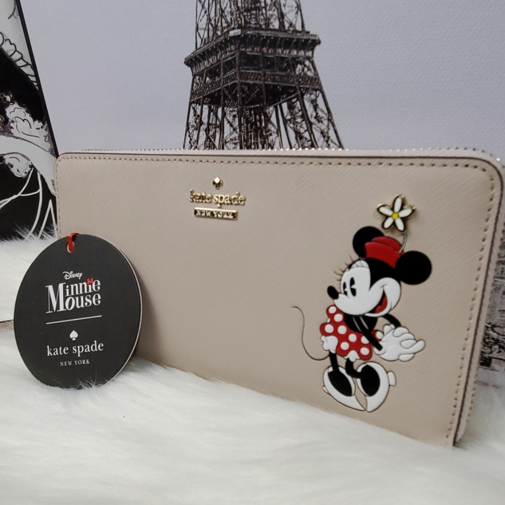 NWT Kate spade x Minnie Mouse Lacy Wallet